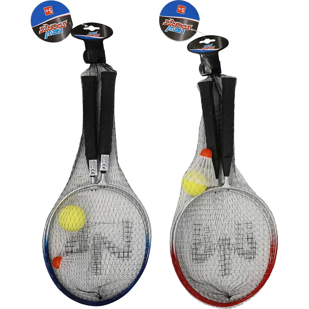 New Sports set badminton per bambini con volani e palla morbida