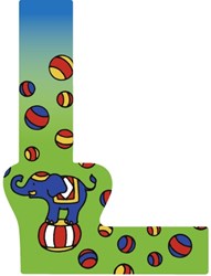 Heimess lettera in legno L decorazione giocattolo set 6 pezzi