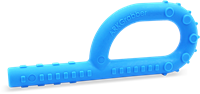ARK Therapeutic gioco da masticare sensoriale P Tube Textured blu XT medio Handkauwtool met holle, getextureerde steel voor extra sensorische input.