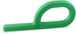 ARK Therapeutic gioco da masticare Grabber Original strumento sensoriale verde Klassieke P-vormige handkauwtool, ontwikkeld door een logopedist, voor kauwoefening en zelfregulatie.