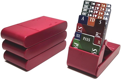 HOT Games Bridge Bieding-Box-Set 4 pz. pieghevole