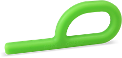 ARK Therapeutic gioco da mordere Grabber Original Lime Green XT Medium sensoriale Klassieke P-vormige handkauwtool, ontwikkeld door een logopedist, voor kauwoefening en zelfregulatie.