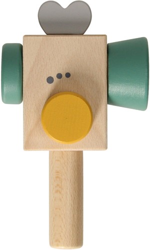 Houten Videocamera - Blauw-3