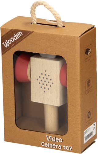 Houten Videocamera - Rood