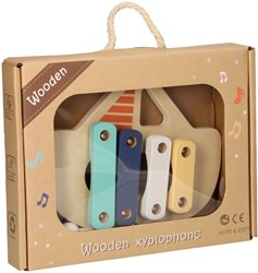 Xilofono legno barca - Giocattolo educativo strumento musicale