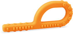 ARK Therapeutic gioco da masticare sensoriale Textured Grabber arancione XXT Grabber-kauwtool met 3 texturen, ook geschikt voor eettherapie en sensorische opbouw.