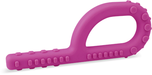 ARK Therapeutic gioco da masticare sensoriale Textured Grabber magenta standard Grabber-kauwtool met 3 texturen, ook geschikt voor eettherapie en sensorische opbouw.