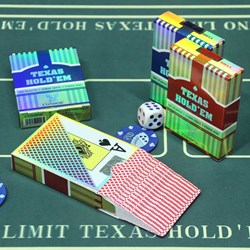 HOT Sports + Toys carte da poker Texas Hold'em 100% plastica jumbo
