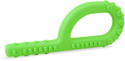 ARK Therapeutic gioco da masticare sensoriale grabber verde lime XT medio Grabber-kauwtool met 3 texturen, ook geschikt voor eettherapie en sensorische opbouw.