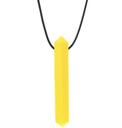 ARK Therapeutic collana da mordere gioiello sensoriale giallo per tutte le età Discrete, edelsteenvormige kauwketting voor kalmerende orale input bij kinderen, tieners en volwassenen.