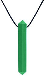 ARK Therapeutic collana da masticare giocattolo Krypto-Bite verde XXT resistente Discrete, edelsteenvormige kauwketting voor kalmerende orale input bij kinderen, tieners en volwassenen.
