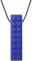 ARK Therapeutic giocattolo da masticare Brick Stick blu scuro Getextureerde bakstenen kauwhanger voor sensory seekers, geeft rijke orale input voor kinderen en volwassenen.