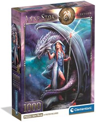 Clementoni puzzle 1000 pezzi draghi fantasy Anne Stokes scatola compatta