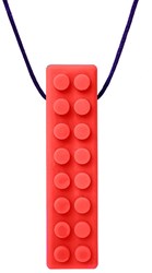ARK Therapeutic giocattolo da masticare Brick Stick rosso per bambini Getextureerde bakstenen kauwhanger voor sensory seekers, geeft rijke orale input voor kinderen en volwassenen.