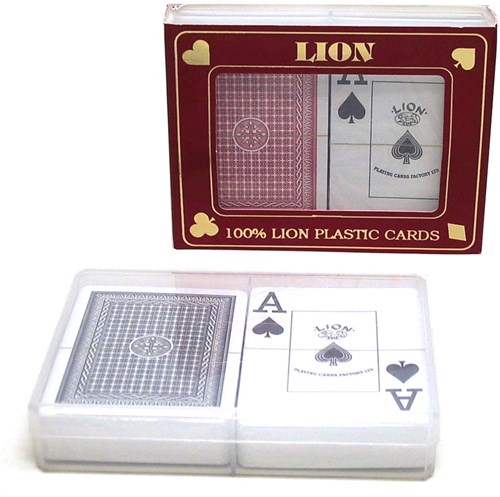 HOT Poker set di carte da gioco con indice 100% plastica - HOT Sports + Toys