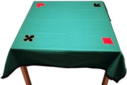Longfield Games tappetino carte verde 120x120 cm lavabile poliestere gioco