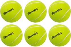Spordas palline da tennis in schiuma set 6 pezzi - palline resistenti