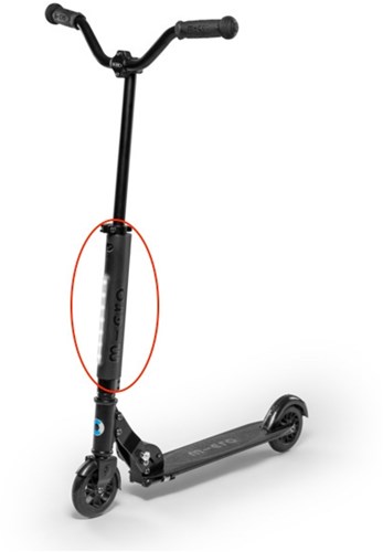 Micro luce a tubo LED per monopattino Sprite Speed Rocket Flex - visibilità extra-2