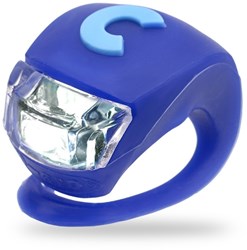 Micro luce LED deluxe blu scuro - accessorio per monopattino e bici