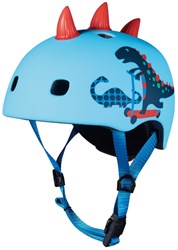 Micro casco 3D Scootersaurus casco bici bambini blu M con luce LED