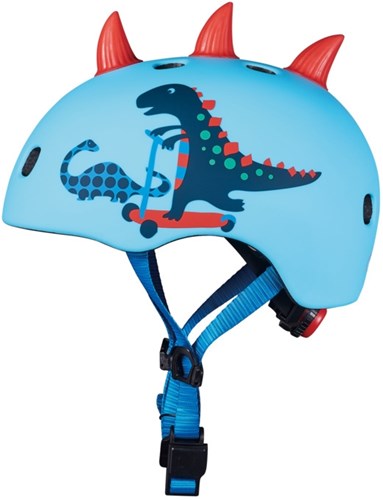 Micro casco 3D Scootersaurus casco bici bambini blu M con luce LED-2