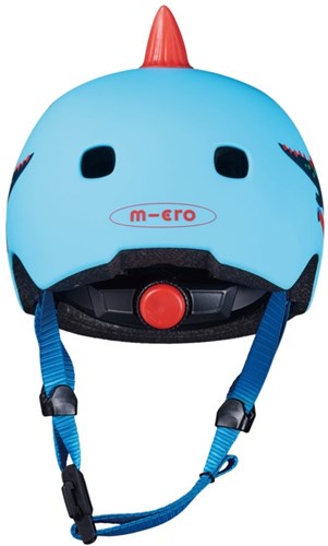 Micro casco 3D Scootersaurus casco bici bambini blu M con luce LED-3