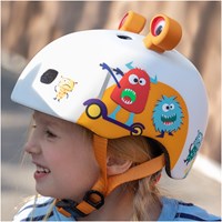 Micro casco bici 3D Monsters S - casco per bambini con luce LED-2