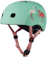Micro casco bici Flamingo menta con luce LED per bambini taglia M