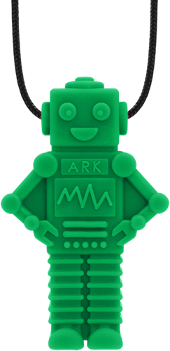 ARK Therapeutic collana da masticare giocattolo sensoriale per bambini e adulti Speelse, robotvormige kauwketting met veel textuur voor sensorische zoekers.