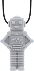 ARK Therapeutic collana sensoriale da mordere robot grigio chiaro per bambini Speelse, robotvormige kauwketting met veel textuur voor sensorische zoekers.