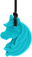 ARK Therapeutic collana sensoriale da masticare Chewnicorn per bambini e adulti Kauwketting in eenhoornvorm met hart en ster, voor lichte tot matige kauwers.