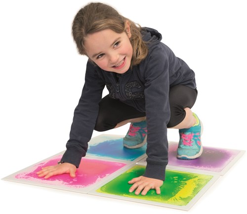Stimove piastrelle sensoriali da pavimento 50x50cm set 4 colorate