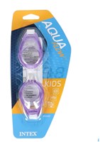 Intex occhialini nuoto bambini viola silicone regolabili 3-8 anni-2