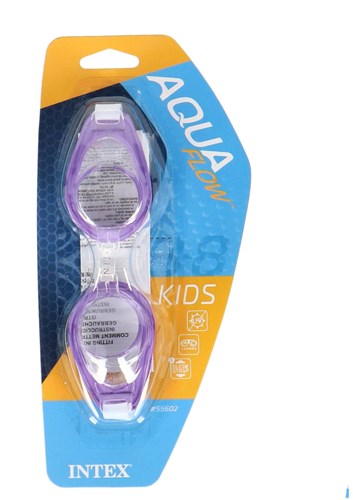 Intex occhialini nuoto bambini viola silicone regolabili 3-8 anni-2