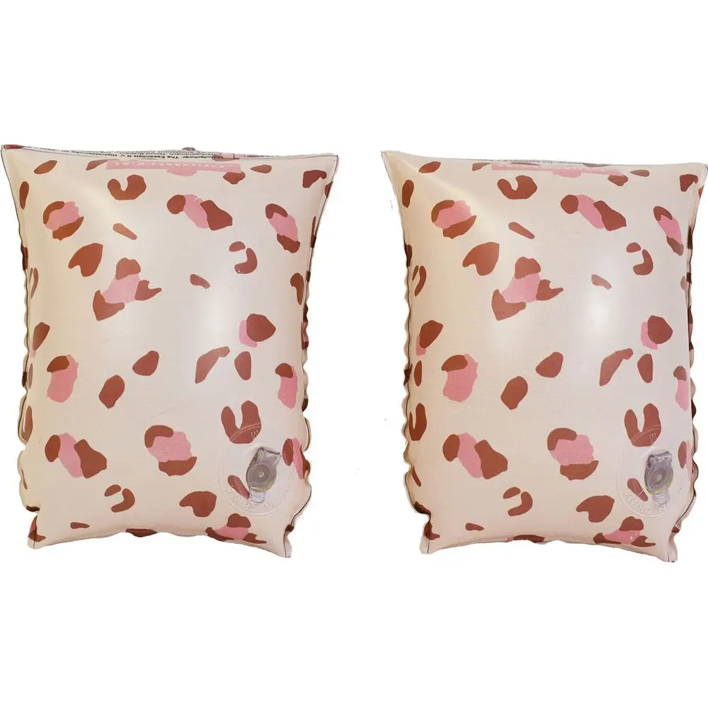 Swim Essentials Braccioli Leopardato Rosa Antico 2-6 Anni - Sicurezza Nuoto