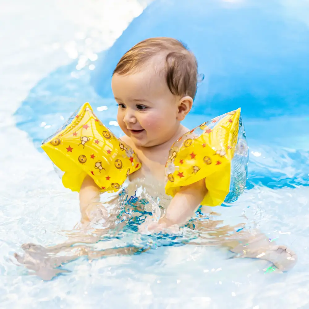 Swim Essentials braccioli nuoto giallo circus - gonfiabili 0-2 anni 0-15 kg