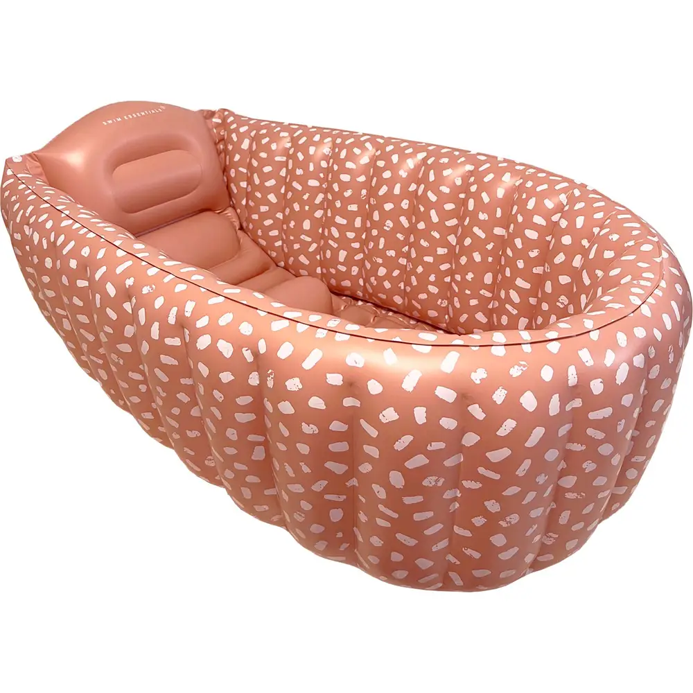 Swim Essentials piscina per bambini rossa a pois 90 x 55 x 30 cm seduta comoda