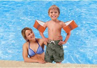 Intex Braccioli Deluxe Large 6-12 anni arancione PVC-2