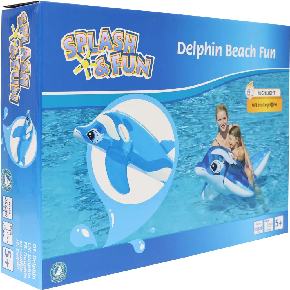 Vedes delfino gonfiabile giocattolo piscina 133x76x46cm bambini