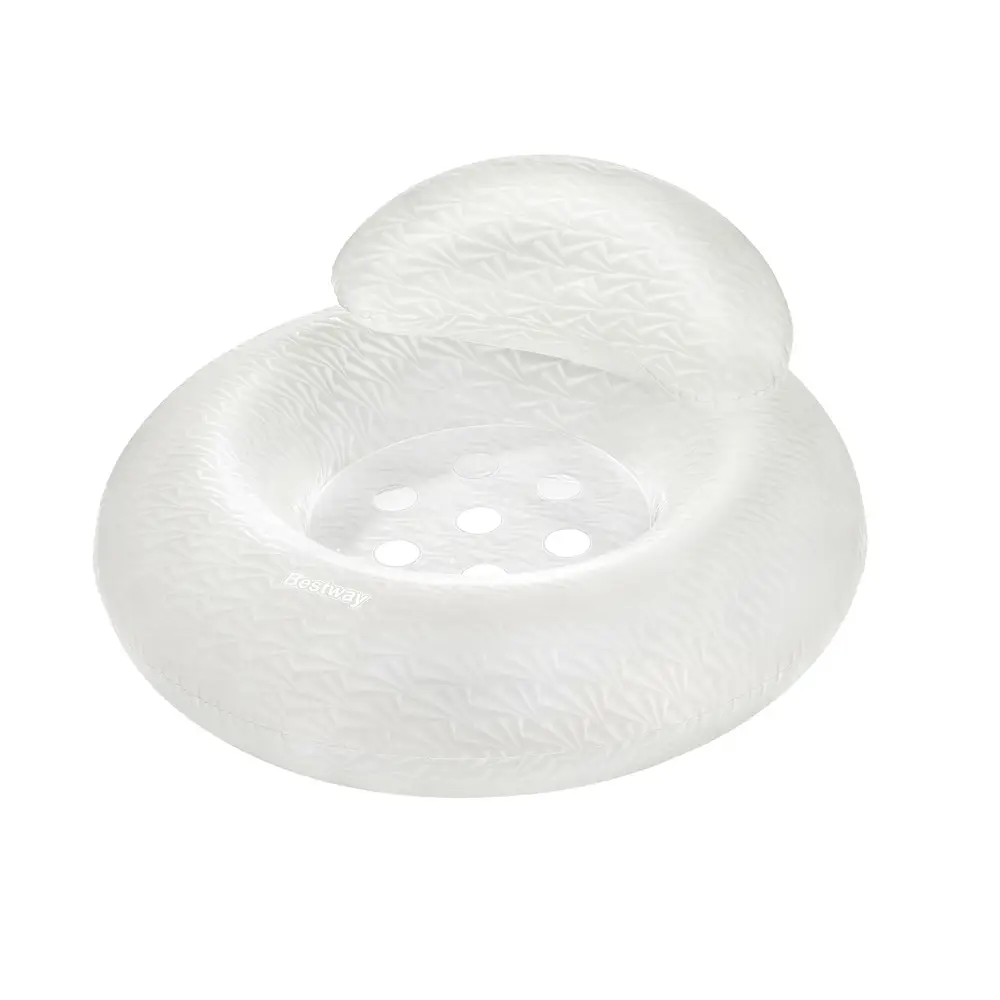 Bestway ciambella gonfiabile con poggiatesta - PVC trasparente scintillante 97cm