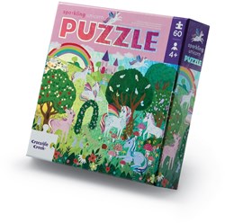 Crocodile Creek puzzle in lamina Unicorn scintillante - 60 pezzi