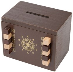 Philos puzzle Secret Box Locksmith salvadanaio e scatola enigmistica in legno