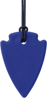 ARK Therapeutic collana da masticare giocattolo Arrowhead blu scuro standard Discrete kauwketting in pijlpuntvorm voor kinderen en volwassenen met kauwbehoefte, ook bij nagelbijten.
