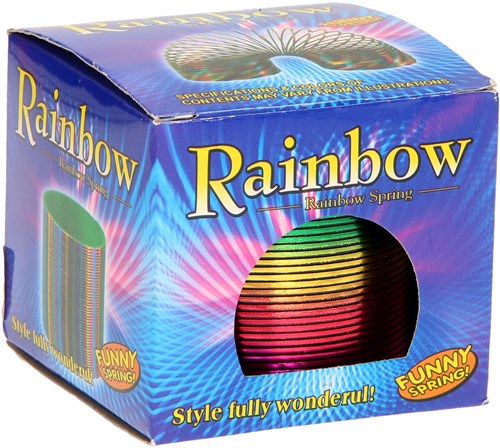 Giocattolo molla scala metallica spirale arcobaleno classico