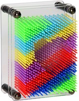 Gioco arte con chiodini arcobaleno creativo colorato plexiglass-3