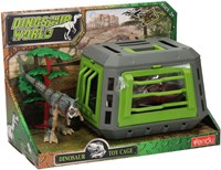 Set di gioco dinosauro con gabbia - set giocattolo per bambini - dinosauro giocattolo