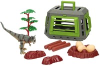 Set di gioco dinosauro con gabbia - set giocattolo per bambini - dinosauro giocattolo-2