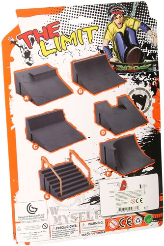Finger skateboard giocattolo con rampa acrobatica - fingerboard colorato-3