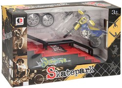 Set giocattolo finger skateboard pista acrobatica per bambini
