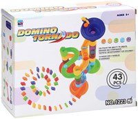 Domino Tornado pista di biglie giocattolo set 43 pezzi plastica